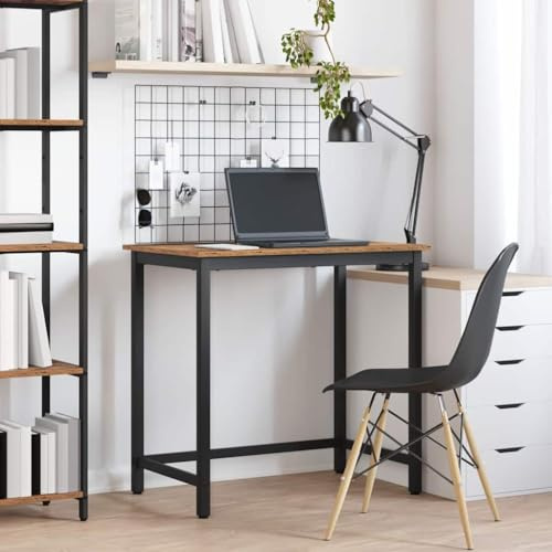 FWIKDUN Tavolo da lavoro in acciaio con funzione regolabile in altezza e design minimalista per ufficio e casa 100 x 50 x 76,5 cm