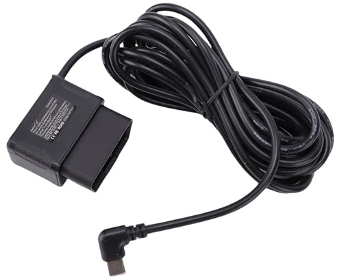 XUMIUZIY Dash CAM Hardwire Kit Cable de Alimentación OBD, Adaptador USB Tipo C de 11.5 Pies con Pantalla Digital Protección de bajo Voltaje Modo de Estacionamiento 24 H Acc, para Coche