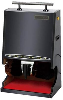 Electric Shoe Polisher Machine, Intelligent Dual-Buffer Automatic Shine Device for Hotel and Commercial Use with Induction and Power-Off Protection