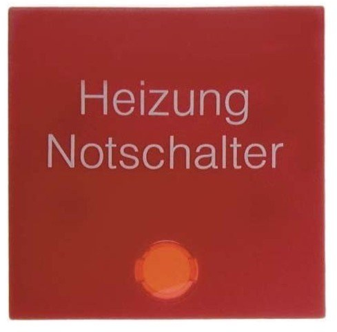 Berker Wippe 16218902 mit Roter Linse B.1; B.3; B.7; S.1 Abdeckung/Bedienelement für Installationsschalterprogramme 4011334278283