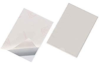 Durable Selbstklebetasche Pocketfix, für Dokumente A6, 26 Stück, transparent, 827619
