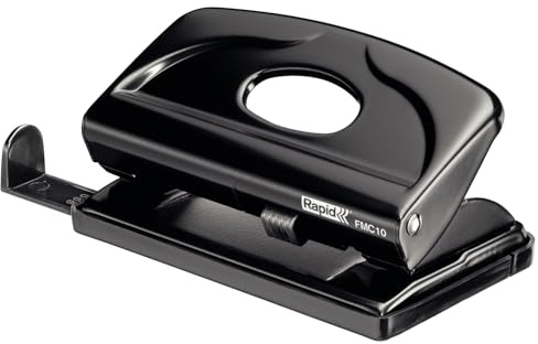 Rapid FMC10 Zwart - Perforador de papel (Negro)