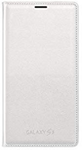 Samsung EF-WG900BWEGWW Flip Wallet per Galaxy S5, Bianco