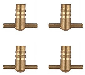 New Radiator Key Bar Head Polished Brass Pack Qty 4