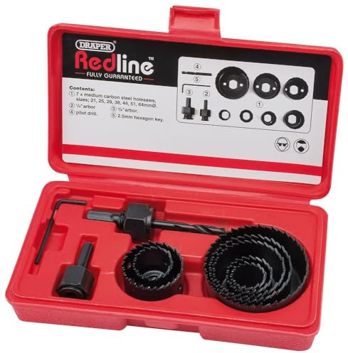 Draper Redline 68470 Hole Saw Kit (11-Piece)