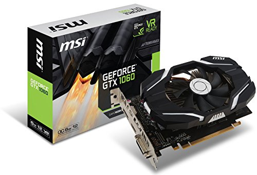 MSI GAMING GeForce GTX 1060 6GB GDRR5 192-bit HDCP Support DirectX 12 Single Fan VR Ready OC Graphics Card (GTX 1060 6G OCV1)