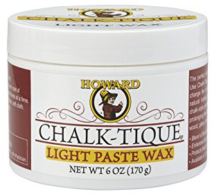 Howard Products Chalk-Tique Light Paste Wax – Soft Chalk Paint Wax – Perfect Furniture Wax For Your Chalk Paint Home Décor Project , 6 Ounce (Pack of 1)