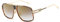 kimorn Sonnenbrille für Herren Retro Goggle Metallrahmen Classic Eyewear AE0336 (Schildpatt&Gold, 62)