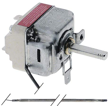 Ego 55.19082.802 Elektrische Pizzaofen-Steuerung Thermostat Temperaturbereich 75-500°C 1-polig 1NO 16A Fühler ø 4mm Fühler Länge 228mm