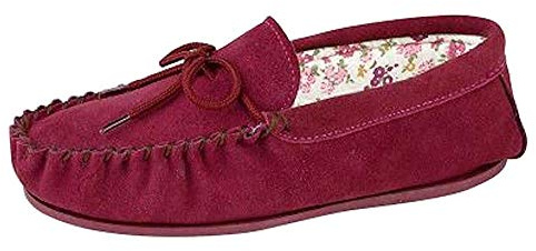 Mokkers Ladies Real Suede Leather Moccasin with Hardwearing Sole | Hardwearing Sole