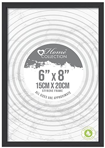Black Nouveau Simple Design Styrene Photo Frame 6x8