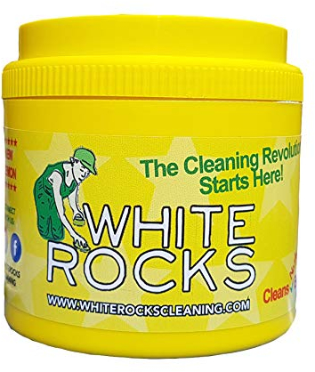 White Rocks All Purpose Cleaning Paste| Safe Eco-Friendly Non-Toxic Cleaner| Multi-purpose Cleaning Product| Perfect for Ovens, Sink, Garden PVC, Lime Scale and Bathroom|900g