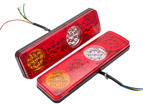 Baceyong 2PCS Feu de freinage - Feu arrière - 6 fonctions étanche pour caravane - 36 LEDs