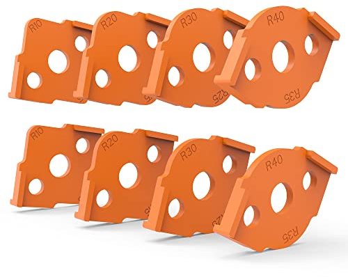 Radius Jig Router Templates Corner Radius Routing Templates ABS + CNC High Hardness Processing Glue Routing abgerundete Ecken Router Bit Templates