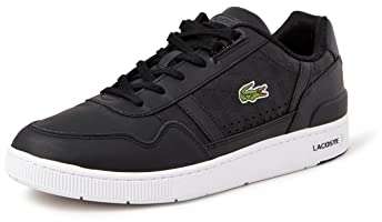 Lacoste T-Clip 222 9 SMA, Zapatillas Deportivas Hombre, Blk Wht, 42 EU