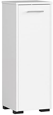 AKORD Stehender Badezimmerschrank schränke | Badezimmer kommode | FIN S30 eintürig | B30 x H82 x T30 cm | Tür mit Links- oder rechtseitiger Montage | Gewicht 15 kg