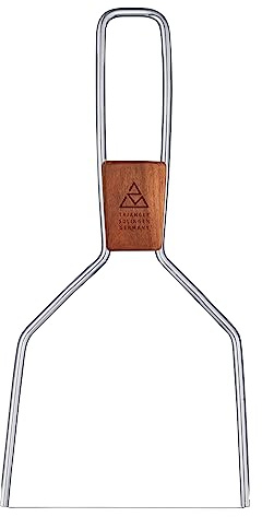 triangle Käselyra 13 cm – Käsedraht aus Edelstahl, Made in Solingen/Germany | Pflaumenholz-Griff (FSC), adjustierbarer Draht, kunststofffreie Verpackung – ideal für Weichkäse & Pasteten