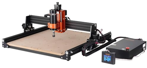 VEVOR Machine Gravure CNC, 300 W, Kit Routeur à Bois 3 Axes GRBL Contrôle Hors Ligne Zone de Travail 400x400x60 mm, Outil de Fraisage Alliage d'Aluminium pour Bois Acrylique MDF PVC Mousse Plastique