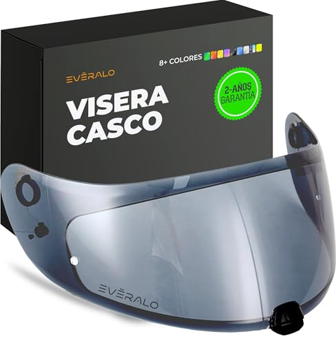 Everalo Visiera per Casco HJC FG17 - IS17 - FGST - C70 - C70N - HJ20M | Lente di ricambio Esclusiva, Compatibile con lente Antifog Originale