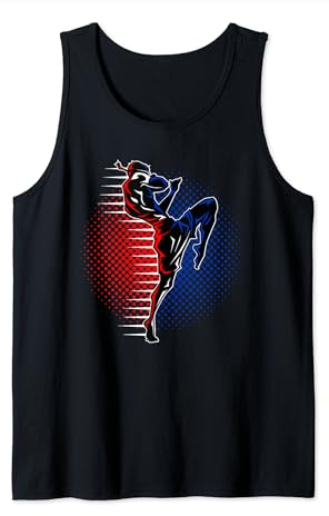 Muay Thai MMA Fighter Kampfsport Kickboxen Handschuhe Boxen Tank Top