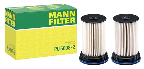 MANN-FILTER, PU 6008-2 Kraftstofffilter | Für PKW, Schutz des Kraftstoffsystems, Injektorschutz, Zuverlässige Kraftstoffversorgung, Echte OE-Technologie
