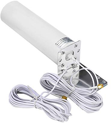 Qiaohome 4G LTE-antenn SMA extern antenn 3G 4G utomhusantenn 10-12DBi med dubbel SMA-kontakt för 3G 4G routermodem