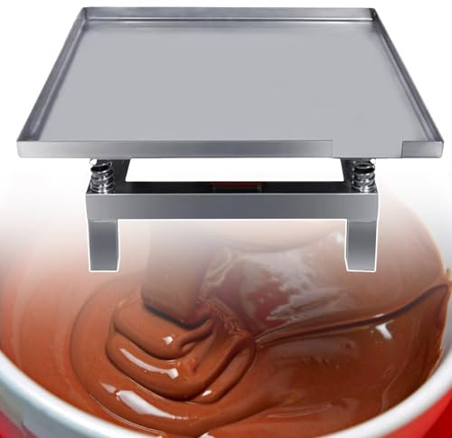 Petite Table Vibrante En Chocolat, Banc D'Essai De Vibrations, Plate-Forme De Compactage, Banc D'Essai éLectrique En Acier Inoxydable,50X50CM