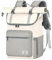 Lubardy Rolltop Rucksack Herren Damen Wasserdicht Rucksack Herren Laptop Rucksack 17,3 zoll Schulrucksack Daypacks für Uni Arbeit Reisen Freizeit Beige