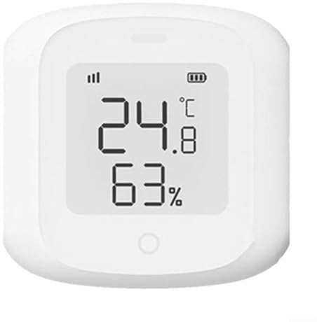 Termometro igrometro WiFi per casa, garage, temperatura interna e sensore di umidità con display elettronico a inchiostro, notifica di applicazione (B)
