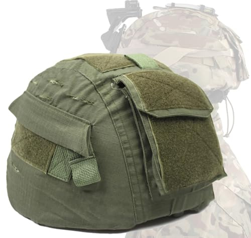 Tactical Mich/ACH Helmüberzug, Gut gemachter, haltbarer, Verstellbarer Helmüberzug, für Airsoft Paintball Tactical Training Outdoor Aktivitäten, Passt für Verschiedene Helmgrößen