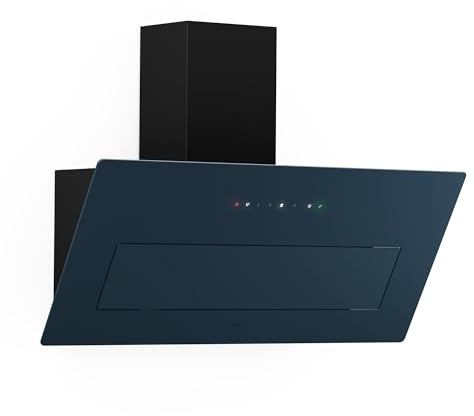 Klarstein SleekAir köksfläkt – 90 cm huvudfri huva, 718 m³/h, A++ energieffektivitet, touch-drift, LED 5 W, dubbel ventilation, antracit