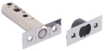 Kooples Hardware Atlantic Magnetic Latch 3 – Modern Silent Door Latch for Lever Handles (Polished Chrome)