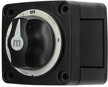 Dioche 12 Volt 3 300A Heavy Duty Batteriväljare - Marin Batteribrytare för Husbil och Båt med 3 Lägen
