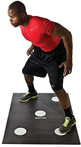 Power Systems Dot Drill Floor Mat for Foot Speed Training, 48.5 x 36 x 1/2 Inches, Black and White (30700)