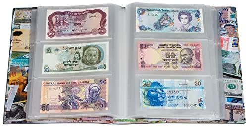 Leuchtturm 309759 Álbum para Billetes Bills - álbum para 300 Billetes - Incl. 100 Fundas sin ácido ni plastificante