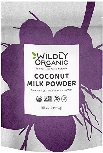 Wildly Organic Coconut Milk Powder 16 Oz, 1 lb Bag - Organic, Dairy-Free, Dry Milk Powder, Unsweetened, Dehydrated, Gluten-Free, Soy-Free, Non-GMO, Kosher, Vegan, 97% Coconut Milk with Zero Fillers - Makes Coconut Milk & Cream by Adding Water, Perfect in Smoothies, Coffee, Baking, & Cooking - 3 Ingredients