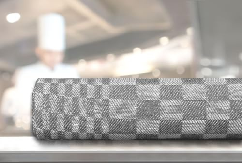 Castejo 8-er Pack Grubentücher 50 x 100 cm Halbleinen 55% Leinen 45% Baumwolle CA054 (schwarz)