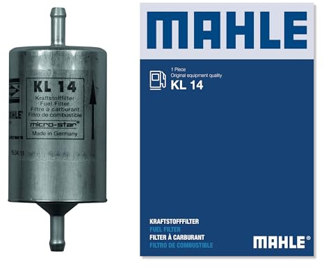 MAHLE KL 14 Kraftstofffilter für OPEL ASTRA F Hatchback (T92) | Kompatibel mit: ALFA ROMEO 164, 75, AUTOBIANCHI Y10, CITROËN AX, BX, BX Break, C15 Kasten/Großraumlimousine, C15 Kombi, CX I
