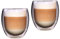 Feelino Rondo 2x 400ml XXL doppelwandige Thermo-Teegläser / Kaffeegläser, 2 x 400 ml