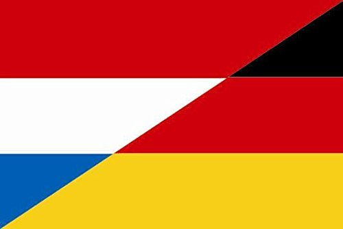U24 Motorradflagge Niederlande-Deutschland Fahne Flagge 20 x 30 cm