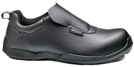 BASE Protection Cooking Zapato Absorción de Golpes Antiestático Acolchado | Negro, 40, S2 EN ISO 20345, Unisex, Puntera Resistente 200 Julios, Transpirable, Ligero, Antideslizante, Ropa de Trabajo