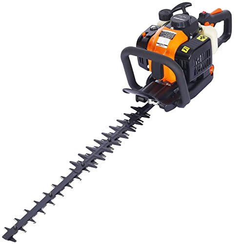 Hedge Trimmer 26CC Gas Powered Hedge Trimming Tool, Double Sided Blade 24 Saw Brush Cutter Garden Lawn Grass Tool
