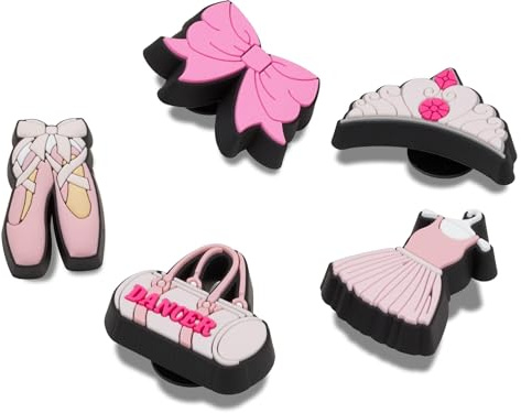 Crocs Jibbitz Shoe Charm 5-pack | Personalize With Jibbitz for, Unisex Schuh-Charme, Ballet Class,