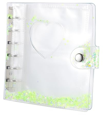 Amosfun 1 Satz Loseblatt-Albumhalter Seite für Fotoblinder Mini-Bindeklammern Mini-Ordner Foto-Blinder-Nachfüllseite Fotokartenhülle Nachfüllung Fotoalbum Das Album Jalousie Postkarte PVC