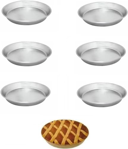 mille idee Set da 6 Teglia teglia ruoti ruoto basso crostata pastiera napoletana in alluminio cm 28