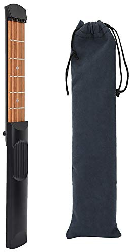 FLEXMAN Akustikgitarren Übungswerkzeuge, Tragbare Taschengitarre mit 6 Bünden, Gitarren Gadget Akkordtrainer für Anfänger, Gitarristen, Zum Üben von Akkorden und Tonleitern