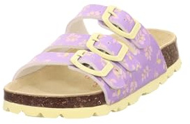 Superfit Fussbettpantoffel 1-800113 Hausschuhe, LILA/GELB 8520, 39 EU