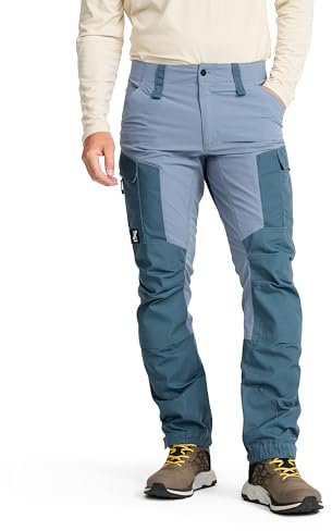 RevolutionRace Herr GP Pants, Slitstarka Friluftsbyxor för alla Utomhusaktiviteter, Orion Blue/Blue Mirage, XXL