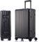 yewjog Koffer Handgepäck · Hartschalen in 100% Aluminium · Trolley Reisegepäck · Reisekoffer mit 4 Doppelräder · TSA Zahlenschloss (Schwarz, M)