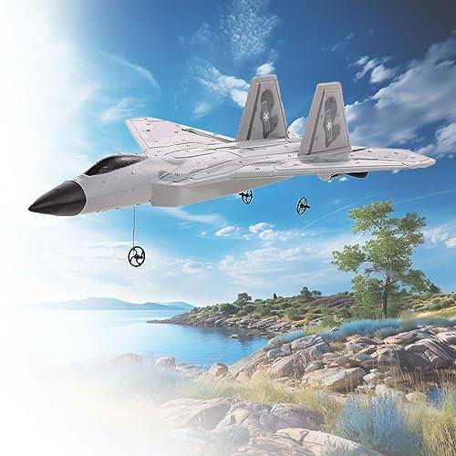 RC ferngesteuertes Flugzeug mit Fernsteuerung und Akku, Hochwertiges Modell-Flugzeug für Kinder u. Erwachsene, Flieger ist geeignet für Anfänger und Profis, Tolles Spielzeug für Modellbau u. Flug-Fans